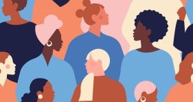 Diverse group of women