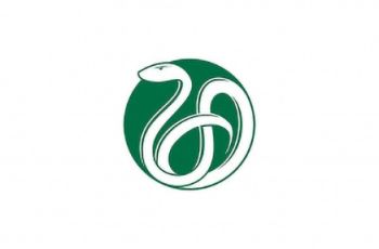 logo with snake in a green circle